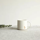 COLLECTIVE HOME - Monogram Ceramic Mugs, 15 oz Golden Initial Coffee Cups, Elegant Alphabet Tea Mugs, Elegant Personalized Mug with Gift Box, Luxurious Cups for Office and Home (b) by CozyNest Decor