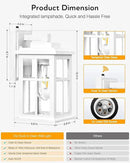 White Outdoor Light Fixture, 2 Pack Dusk to Dawn Exterior Lighting Fixtures, Anti-Rust Porch Lights, Dusk to Dawn Outdoor Lighting for House, Garage, Garden, Entryway, Doorway by GreenHaven Gardens