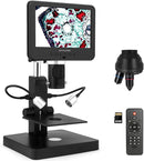 JL246P 3 Lens 7'' LCD Digital Microscope 1000X, Biological Microscope with Prepared Slides for Adults and Kids,12MP for Coin Microscope Full Coin View, 32G Card, Multiple Lights by TinyTreasures Baby Boutique