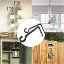 Hanging Plant Bracket 6inch Metal Plant Hook Shepherds Hook Decorative Wall Plant Hanger for Hanging Lanterns, Bird Feeder, Flower Basket, Home Decor Indoor & Outdoor (2, Gold Hammertone) by GreenHaven Gardens