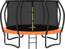 Trampoline 8FT 10FT 12FT 14FT 16FT, Recreational Trampolines with Enclosure Net and Ladder, Outdoor Anti-Rust Trampolines for Kids and Adults, ASTM Approved by TinyTreasures Baby Boutique