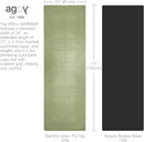 agoy Pro+ Warrior - Premium Non-Slip Yoga Mat – Eco-Conscious Design - PU Mat With Wet/Dry Grip+ - Focus Alignment - Lazer-Etched Technology - A Portable Standard Size Mat for All Styles of Yoga by TinyTreasures Baby Boutique