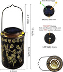 Solar Lanterns Outdoor Waterproof Hummingbird Garden Decor, Hanging Metal Lights for Yard, Patio, Fence, Porch, Pathway Decoration, Ideal Gift for Women, Mom, Grandma by GreenHaven Gardens