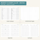 BEZEND Planner 2025-2026 Weekly and Monthly, 5.8" x 8.5" Academic Calendar (Jul 25-Dec 26) Vertical Daily Appointment with Hourly Timeslot & Monthly Tab, PU Leather Hardcover - Mint Green by CozyNest Decor