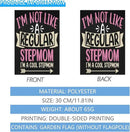 I'm Not Like a Regulars Step Mom Garden Flag 12x18 Double Sided Funny Decorative Banner for Home Garden Patio and Yard by GreenHaven Gardens