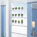 3-Tier Clear Hanging Window Plant Shelves 16In, Height Adjustable Acrylic , Indoor Windows Wall Hanging Plant Stand Flower Display, Flower Pot Organizer Storage for Grow Herbs, Microgreens, Succulents by GreenHaven Gardens