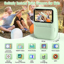 Kids Camera Instant Print, 3.0" HD 32MP 1080P Toddler Digital Camera with 3 Rolls of Printer Paper, Birthday Gifts Toy for 3-12 Year Old Girls Boys with 32GB SD Card-Green by TinyTreasures Baby Boutique