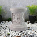 Classic Statuary Stand Garden Pedestal Sculpture Decor Plinth Base Riser, Outdoor or Indoor Resin Statuary Pedestal, 12.6"(H) x 9.5"(L) x 9.5"(W) (Round) by GreenHaven Gardens