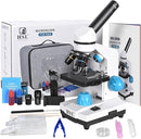 HSL Microscope for Kids,40X-2000X monocular Microscopes for Adults Students Beginner with LAD Set,Dual LED Phone Adapter Powerful Biological Microscopes for School Boys Girls Home Education Laboratory by TinyTreasures Baby Boutique