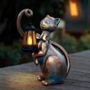 WHIMSYNOOK 10.7" Bronze Cat Solar Garden Statue Light – Cute Kitty Design, Bronze Finish, Solar-Powered LED, Outdoor Yard & Lawn Décor, for Cat Lovers, Mom, and Garden Enthusiasts by CozyNest Decor