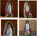 Our Lady of Lourdes Statue - 8" Resin Figurine - Saint Bernadette and Mary Statue, Sculpture with Hand-Painting - Ideal Religious Gift for Baptisms, Communions, Confirmations, Weddings, and Holidays by GreenHaven Gardens