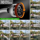 RESTMO Watering Wand Heavy Duty, Metal Garden Hose Wand with 10 Spray Patterns, 15-Inch Long Hose Nozzle Sprayer with Thumb Flow Control, Ideal to Water Hanging Baskets and Shrubs, Red by GreenHaven Gardens