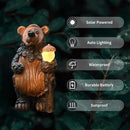 Bear Garden Figurines Outdoor Decor Solar Statue with LED Lights for Patio Lawn Yard Art Decoration Housewarming Garden Gift by CozyNest Decor