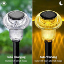 Solar Lights Outdoor Pathway Waterproof 8 Pack Warm White LED Acrylic Mushroom Decorative Garden Lights for Yard Landscape Patio Outside Decor by CozyNest Decor