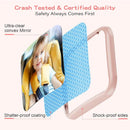Car Mirror for Baby - Hook Clip Design, Never Shake Car Seat Mirror, Rear Facing, Easy Install, Back Seat Crystal Clear View, ShatterProof Tested - Pink by TinyTreasures Baby Boutique