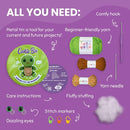 Cookie Box Crochet Kit for Beginners - Learn to Craft Amigurumi Stuffed Animals - Knitting Gift for Kids and Adults - Beginner-Friendly Yarn - Stitch-by-Stitch Video Tutorial - Turtle Hugo by TinyTreasures Baby Boutique