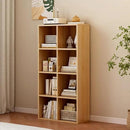 8-Cube Storage Shelf Bookcase - Wooden 4-Tier Floor Standing Open Bookshelf for Home and Office, Display Cabinet, Oak by CozyNest Decor