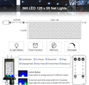 JMEXSUSS 360 LED Net Christmas Lights Outdoor Waterproof, Connectable 12ft x 5ft, 8 Modes with Remote by GreenHaven Gardens