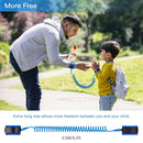 Anti Lost Wrist Link for Toddlers, Safety Toddler Leash, Child Leash, Wrist Leash for Babies and Kids, Children's Safety Wristband for Outdoor, Family Travel(8.2ft/2.5m,Blue) by TinyTreasures Baby Boutique