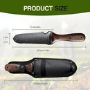 Gracfulcub Garden Knife for Weeding, Garden Tools with Sheath, Full-Tang Wood Handle, 7" Stainless Steel Blade with Cutting Edge by GreenHaven Gardens