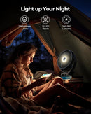 Koonie 10000mAh Portable Clip on Fan with LED Lantern and Hook, 8'' Battery Operated Desk Fan, Quiet Camping Fan with LED Digital Display, 360° Rotation & 3 Speeds for Travel Tent Gym Treadmill by TinyTreasures Baby Boutique