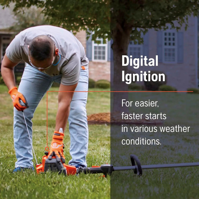 Husqvarna 130L Gas String Trimmer, 28-cc 2-Cycle, 18-Inch Straight Shaft Gas Weed Wacker with Rapid Replace Trimmer Head for Seamless String Reloading, 970514405, photo 2 of 6