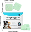 Washer Machine Cleaner Tablets-24Pack-12 Month Supply,Formulated for Pet Owners Washing Machine Cleaner,Compatible with HE,Easily pet hair remover for laundry.Top & Front Load Washer.Septic Safe. by CozyNest Decor