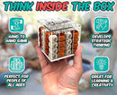 , a Unique 4 in A Row Game, 3D Strategy Board Game for Critical Thinking. The Classic Grid Game in a Sleek Acrylic Cube. Superbly Designed Wooden Cubes. Tactical Game Play for All Ages by TinyTreasures Baby Boutique