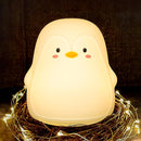 Penguin LED Night Light for Kids, Cute Nursery Color Changing Kids Night Light with Tap Control, USB Rechargeable Portable Squishy Silicone Soft Lamp Gifts for Baby Girls Boys Toddler Children Bedroom by TinyTreasures Baby Boutique