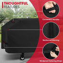 Unicook 28 Inch Griddle Cover for Blackstone and Nexgrill Cooking Station, Outdoor Flat Top BBQ Grill Cover with Sealed Seam, Heavy Duty Waterproof Fade Resistant, Black by GreenHaven Gardens