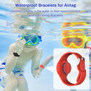 R-fun Waterproof for Air Tag Bracelets [2 Pack] Compatible with Apple Air Tag Finders with Soft Silicone,Anti Lost GPS Item Finders Case Cover,Black/Red by TinyTreasures Baby Boutique