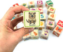 QUOKKA Wooden Blocks for Toddlers 1-3 - 26 ABC Learning Baby Blocks for Kids 3-5 Year Olds Stacking Alphabet Wood Toys for 2-4 yo - Educational with Letters Numbers by TinyTreasures Baby Boutique