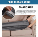 H.VERSAILTEX Velvet Stretch Individual Loveseat Couch Cover Plush Slipcover for Sofa Furniture Protector Seat Cover (1 Piece Loveseat Cushion Cover, Grey) by CozyNest Decor