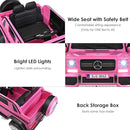 Costzon Ride on Car, Licensed Mercedes-Benz Maybach, 12V Battery Powered Vehicle Toy w/ 2 Motors, Remote Control, 3 Speeds, Lights, Horn, Music, Aux, Storage, Truck, Electric Car for Kids (Pink) by TinyTreasures Baby Boutique