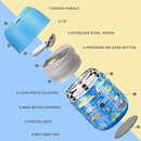 17 oz Insulated Lunch Containers Hot Food Jar, Wide Mouth Lunch Thermo for Kids Adults, Vacuum Stainless Steel Lunch Box With Handle Folding Spoon for School, Office Blue - Car by TinyTreasures Baby Boutique