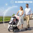 Stroller Rain Cover,Universal Stroller Accessory,Waterproof, Windproof Protection,Protect from Dust Snow,Baby Travel Weather Shield by TinyTreasures Baby Boutique
