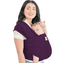 KeaBabies Baby Wrap Carrier - All in 1 Original Baby Carrier Newborn to Toddler Sling, Easy to Wear, Hands Free Bonding, Lightweight, Breathable Infant Wraps (Royal Purple) by TinyTreasures Baby Boutique