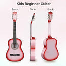 ADM Beginner Acoustic Classical Guitar 34 Inch Nylon Strings Wooden Guitar Bundle Kit for Kid Boy Girl Student Youth Guitarra Online Lessons with Gig Bag, Strap, Tuner, Strings, Picks, Pink by TinyTreasures Baby Boutique
