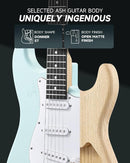 DONNER DST-80 Electric Guitar 39” Beginner Electric Guitar Kit with Amp, Classic SSS Pickup Complete with Gig Bag, Tuner, Capo, Strap, Picks, and Free Online Lessons by TinyTreasures Baby Boutique