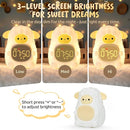 Sheep Alarm Clock with Night Light for Kids with Sleep Training and Sound Machine, Rechargeable Silicone Lamp OK to Wake Clock，Cute Animal Tabletop Lamp, Perfect Sleep Companion for Boys Girls by TinyTreasures Baby Boutique