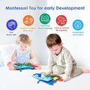 Baby Cloth Books 2PCS High Contrast Sensory Crinkle Book for Babies Tummy Time Early Learning Infant Toys for 0-18 Months by TinyTreasures Baby Boutique