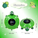TKY Baby Bath Thermometer with LED Display-Rechargeable Water&Room Temperature Monitor, Floating Toy with Temp Alert, Waterproof for Newborns, Nurseries - Must Have Bath Essentials (Green Tortoise) by TinyTreasures Baby Boutique
