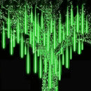 High Brightness 10 Tube 540 LED 20 Inch Meteor Shower Rain Lights Cascading Falling Rain Outdoor Lights for Christmas Roof Eaves Tree Decoration Icicle Raindrop by GreenHaven Gardens