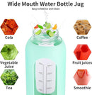 32 oz Glass Water Bottle with Straw and Handle, Sports Motivational Water Flask with Silicone Sleeve, Large Leakproof Water Flask Cup with Time Marker for Travel, Gym, Cream by CozyNest Decor