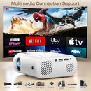 Mini Projector, CLOKOWE 2024 Upgraded Portable Projector with 9000 Lux and Full HD 1080P, Movie Projector Compatible with iOS/Android Phone/Tablet/Laptop/PC/TV Stick/Box/USB Drive/Game Console by TinyTreasures Baby Boutique