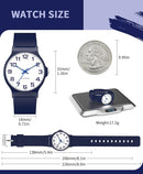 Kids Analog Watch Boys Girls, 30M Waterproof, Sports Watch for Boys, Easy to Read Children's Thin Dial Wrist Watches with Soft Band, for Ages 5-15 Kids Great Birthday Gifts Christmas Day by TinyTreasures Baby Boutique