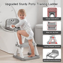 Potty Training Seat, Toddler Toilet Seat for Kids Boys Girls, 2 in 1 Potty Training Toilet for Kids, Splash Guard Anti-Slip Pad Step Stool, Adjust High Potty Chair for Toddler Kid Boys Girls by TinyTreasures Baby Boutique