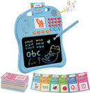 Kids Educational Learning Toys with Math Games,Talking Flash Cards and Writing Drawing Tablet, Speech Therapy Autism Sensory Toys Gifts for Toddler Preschool Activities Boys Girls Ages 3-10 (Blue) by TinyTreasures Baby Boutique