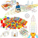 Straw Constructor Toys STEM Building 600Pcs Toy Interlocking Plastic Engineering Thin Tube Blocks Educational Kit for 3 4 5 6 7years Kids Boys and Girls Gift by TinyTreasures Baby Boutique