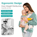 Baby Carrier Newborn to Toddler, Ergonomic Adjustable Toddler Carriers for 7-66 Lbs, Cozy Lightweight Infant Carrier with Neck Support, Baby Holder Carrier with Lumbar Support for Mom Dad by TinyTreasures Baby Boutique